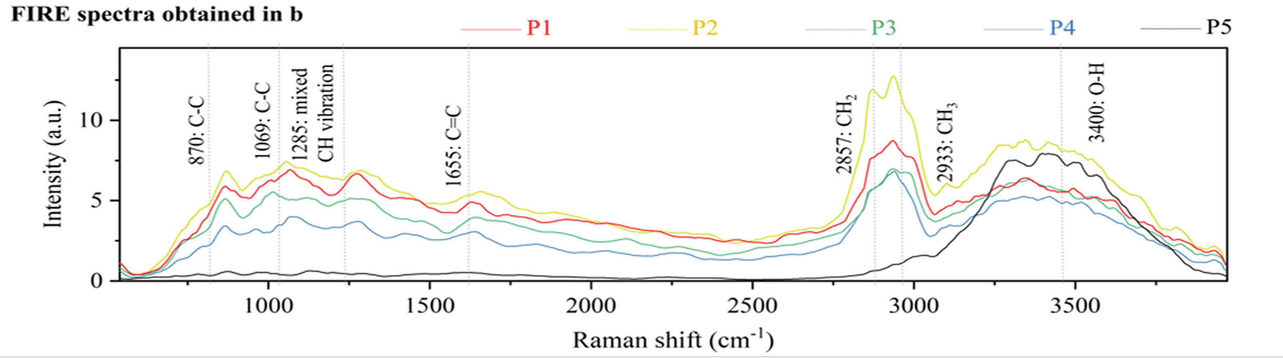 FIRE spectra obtained in b